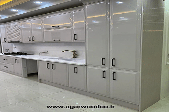 کابینت انزو با متریال پولیش پلی یورتان